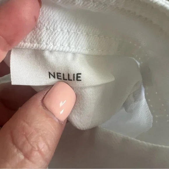 PAIGE Nellie White Clean Front Culotte Jeans 29 - Picture 4 of 5